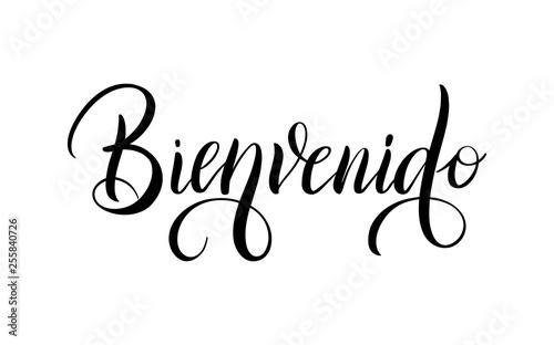 Canvas Print Spanish translation Bienvenido - Welcome