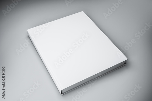 Empty white book