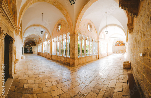 Courtyard of Franciscan Church and Monastery  Dubrovnik  Croatia