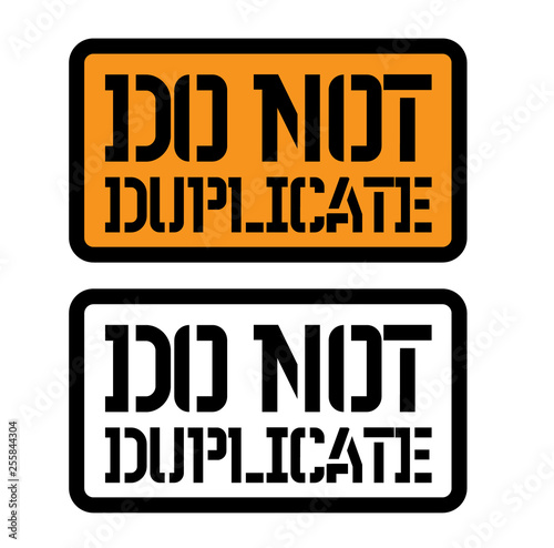 do not duplicate stamp on white