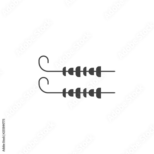 skewer icon. One of the collection icons for websites, web design, mobile app
