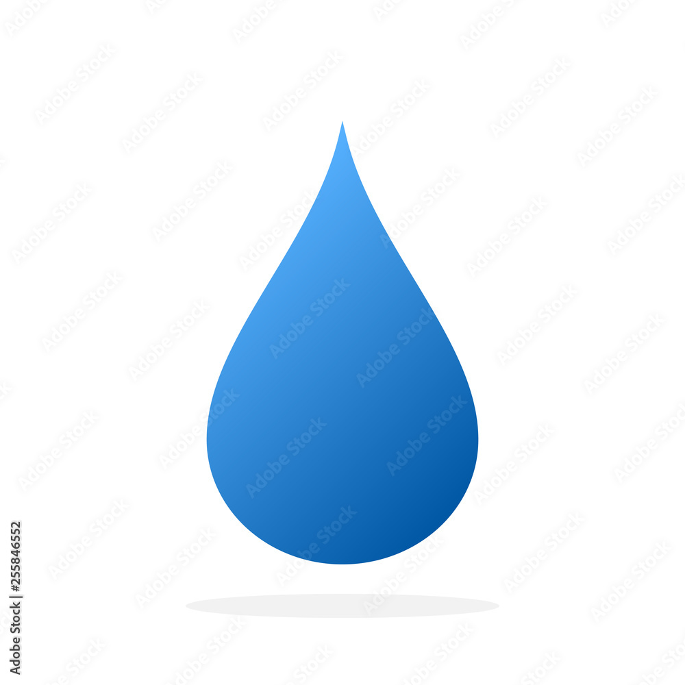 Blue water drop icon. Vector illustration. Blue water drop icon. Vector illustration.