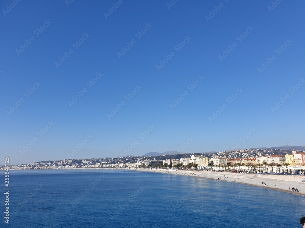 Obraz premium Gorąca Nicea we Francji 2019