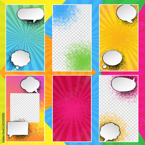 Retro Template For Social Networks Stories