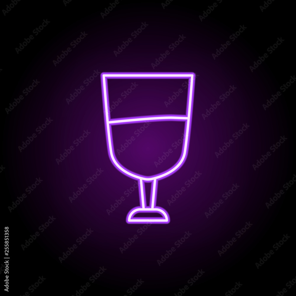 drinking icon. Elements of Web in neon style icons. Simple icon for websites, web design, mobile app, info graphics