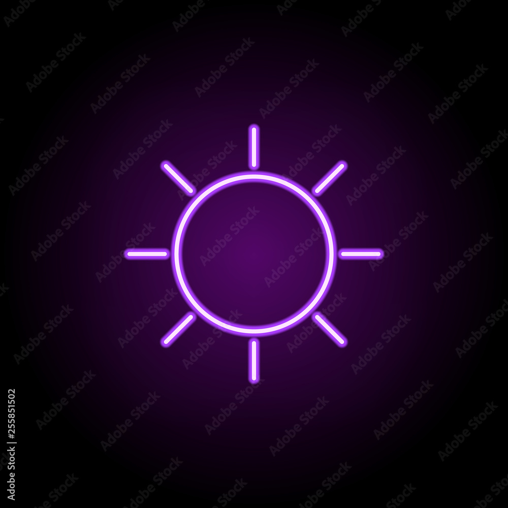sunny sign icon. Elements of Web in neon style icons. Simple icon for websites, web design, mobile app, info graphics sunny sign icon. Elements of Web in neon style icons. Simple icon for websites, web design, mobile app, info graphics