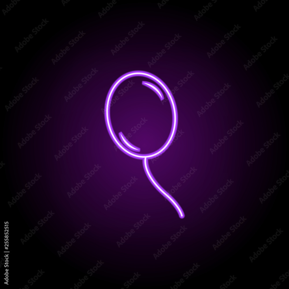 balloon icon. Elements of Web in neon style icons. Simple icon for  websites, web design, mobile app, info graphics Stock Vector | Adobe Stock