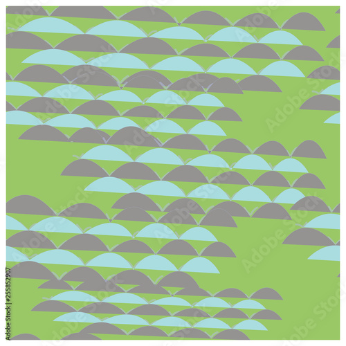 Fish green endless texture.
