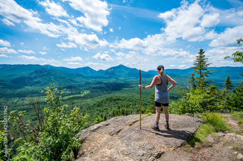 Картината върху платно Hiking mount van hoevenberg in the adirondack mountains near Lake Placid NY