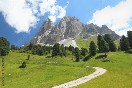 Dolomites, view of the Alpine landscape, Italy