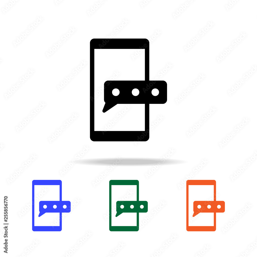message on smart phone icon. Elements of simple web icon in multi color. Premium quality graphic design icon. Simple icon for websites, web design, mobile app, info graphics message on smart phone icon. Elements of simple web icon in multi color. Premium quality graphic design icon. Simple icon for websites, web design, mobile app, info graphics