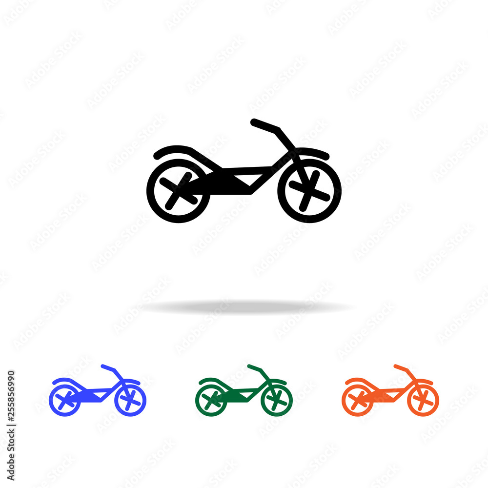 Fototapeta premium a bike icon. Elements of simple web icon in multi color. Premium quality graphic design icon. Simple icon for websites, web design, mobile app, info graphics