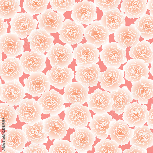 Pattern illustration of a beautiful rose