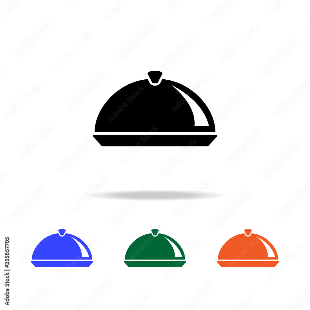 restaurant tray icon. Elements of simple web icon in multi color. Premium quality graphic design icon. Simple icon for websites, web design, mobile app, info graphics