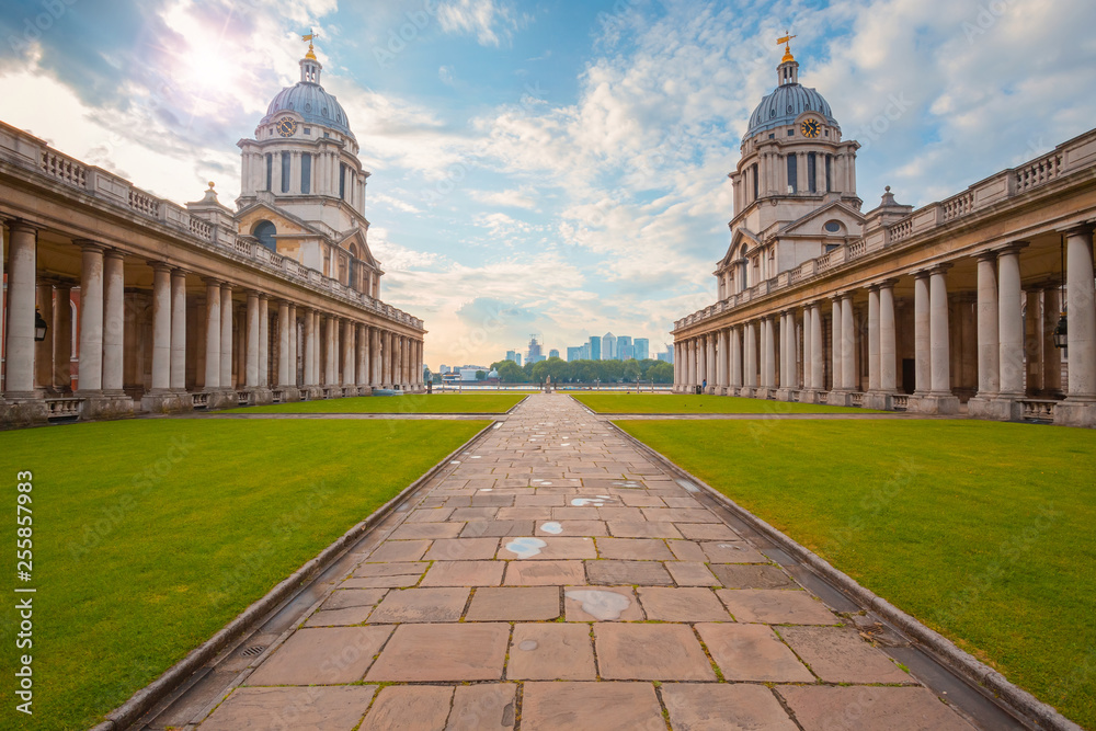 Obraz premium The Old Royal Naval College in Greenwich, London, UK