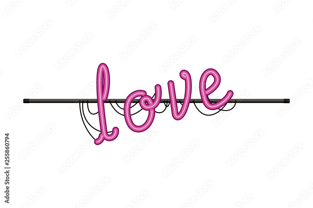 neon light letter isolated icon neon light letter isolated icon