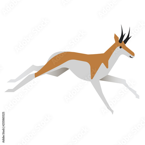 antelope flat illustration