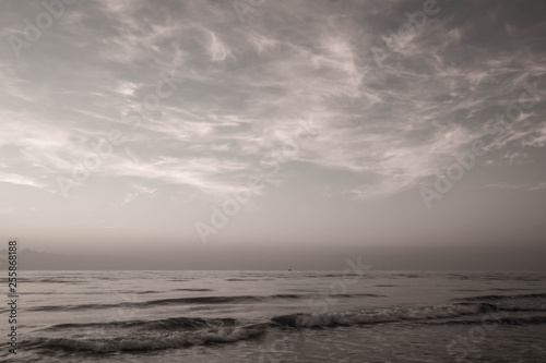 Beautiful sunrise on the beach.