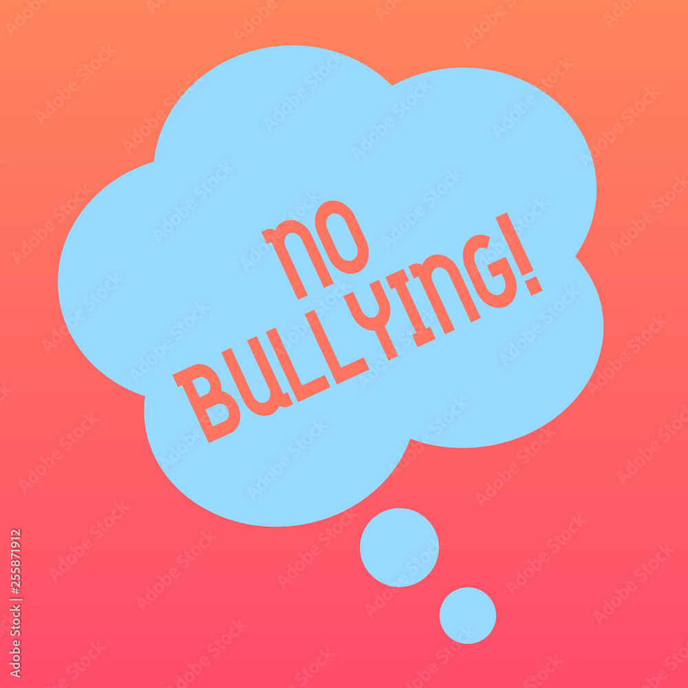 Handwriting text writing No Bullying. Conceptual photo stop aggressive behavior among children power imbalance Blank Color Floral Shape Thought Speech Bubble photo for Presentation Ads Handwriting text writing No Bullying. Conceptual photo stop aggressive behavior among children power imbalance Blank Color Floral Shape Thought Speech Bubble photo for Presentation Ads
