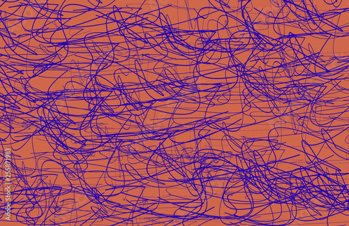 Colorful Scribble Lines Background Tabloid