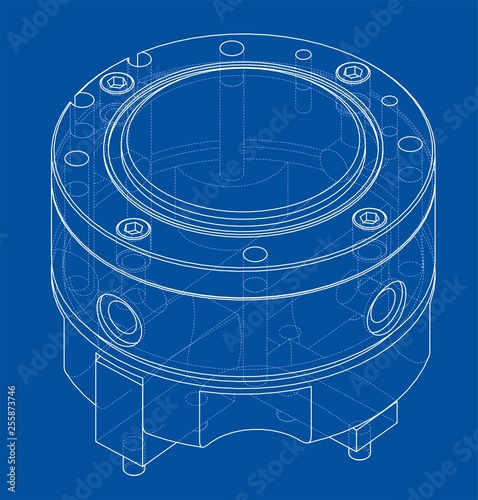 Abstract industry object concept. Vector