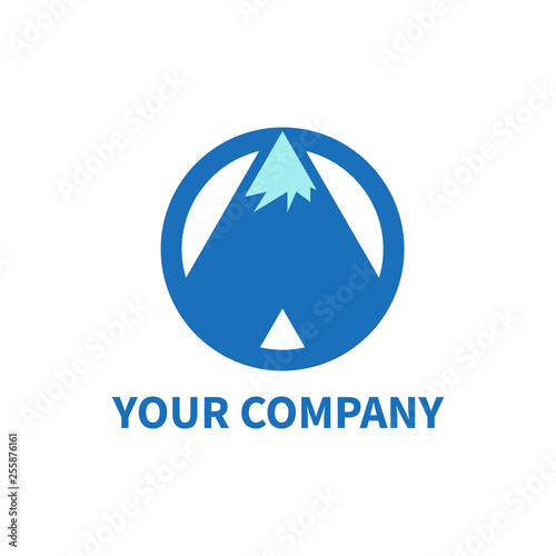 Mountain Ice Nature Logo