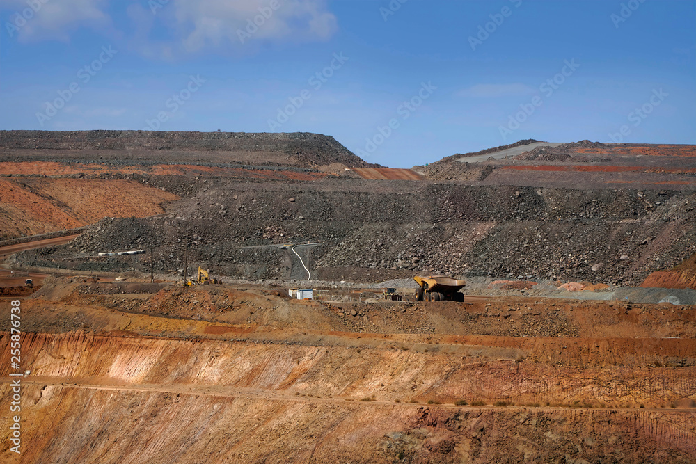 Gold mine operation in open gold mine pit Australia