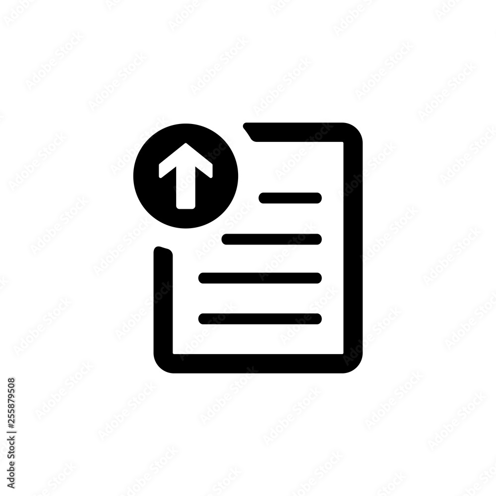 Upload icon (document) - obrazy, fototapety, plakaty 
