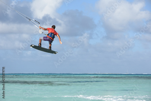 young and talented kitesurfer - los roques venezuela