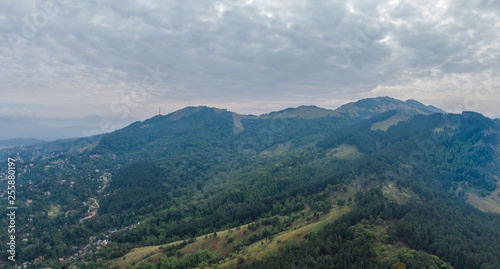 Fototapeta Naklejka Na Ścianę i Meble -  View of Hantana mountain range on a cloudy day