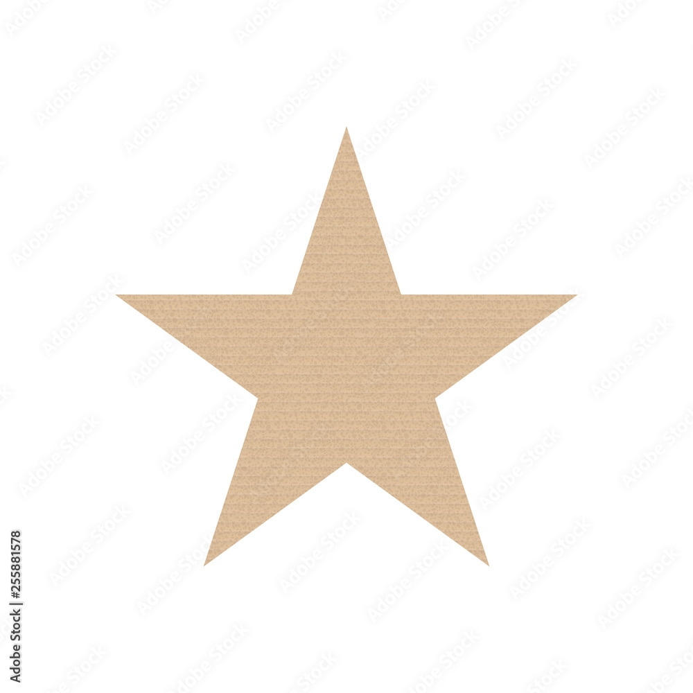 Fototapeta premium Textured icon of the Star