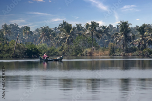 Fishing style in backwaters of kerala