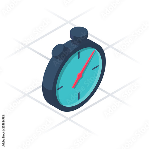 Stopwatch isometric icon