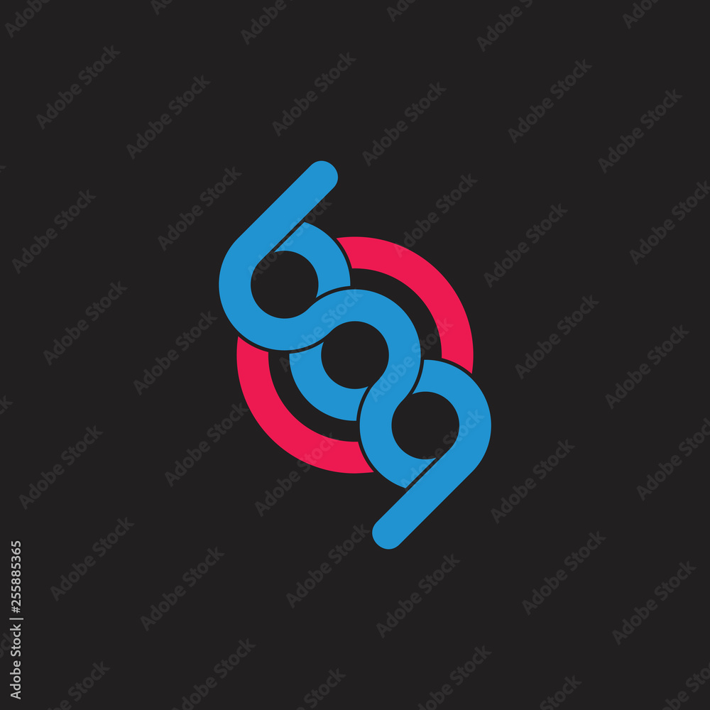 letters bq linked helix infinity design logo vector letters bq linked helix infinity design logo vector