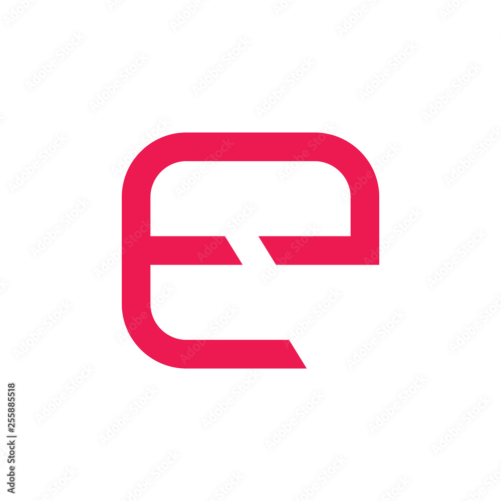 abstract letter e simple geometric line logo vector abstract letter e simple geometric line logo vector