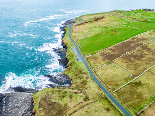 Aerial view of Mullaghmore Head - Signature point of the Wild Atlantic Way, County Sligo, Ireland photo