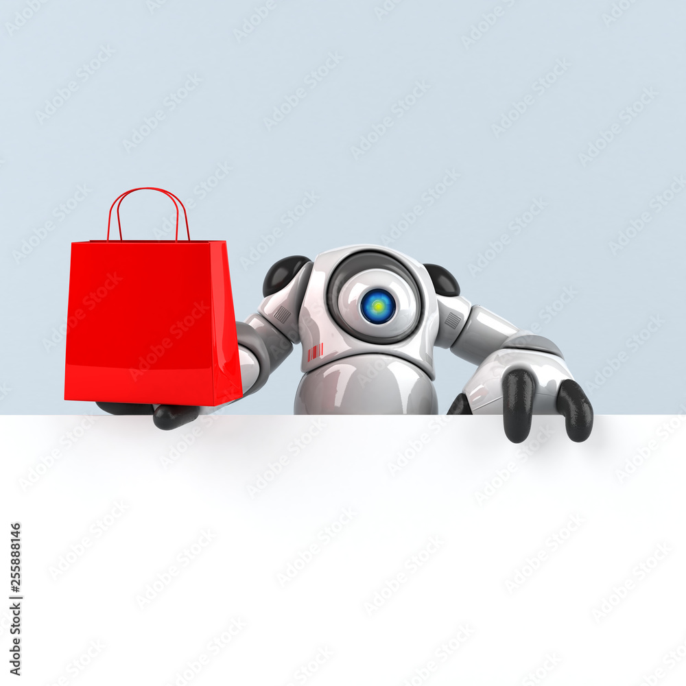Big robot - 3D Illustration Big robot - 3D Illustration