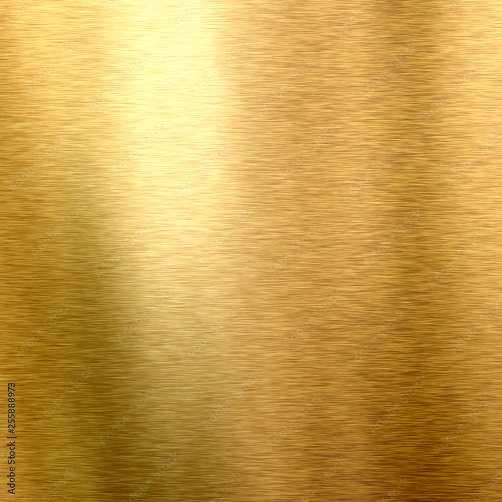 Gold background. Shiny polished leaf metal gold plate, brushed texture  Stock Photo | Adobe Stock