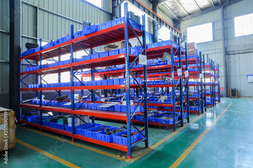 Factory floor warehouse