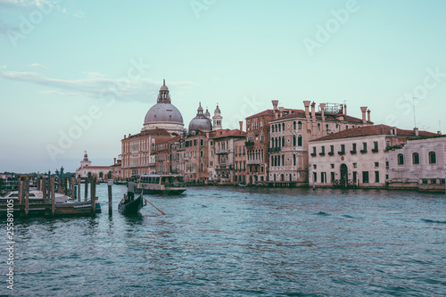 Panoramic view of Venice grand canal view with historical buildings © TravelFlow