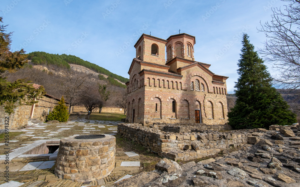 St Dimitar Solunski (St Dimitrios of Thesaloniki) church in Veliko Tarnovo, Bulgaria. St. Demetrius of Thessaloniki is the oldest and accurately dating medieval church in the city.