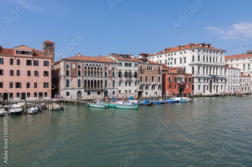 Panoramic view of Grand Canal  Canal Grande  from Rialto Bridge