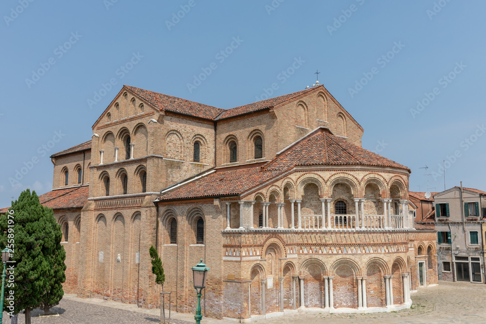 Panoramic view of Church of Santa Maria e San Donato in Murano
