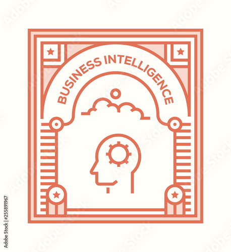 BUSINESS INTELLIGENCE ICON CONCEPT
