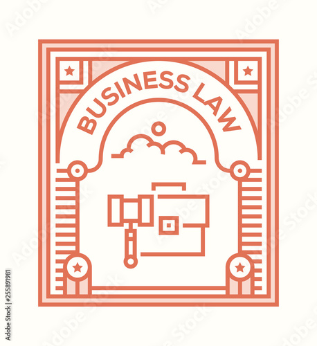 BUSINESS LAW ICON CONCEPT