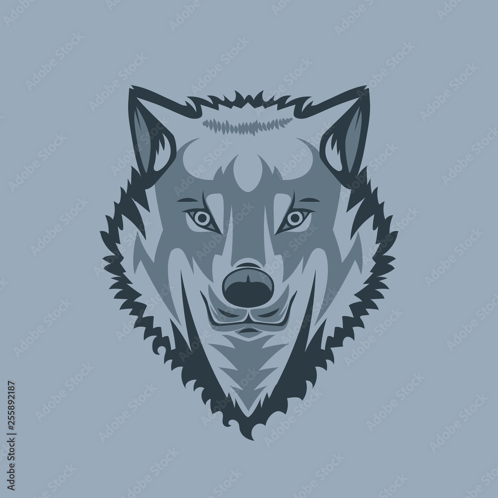 Straight Looking White Wolf tattoo style. Straight Looking White Wolf tattoo style.
