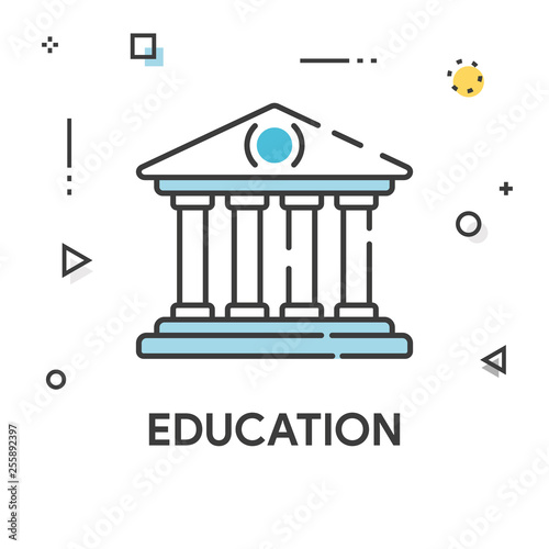 Education Colored Line Icon