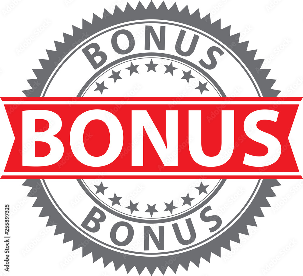 Bonus sign, certified badge, vector illustration Bonus sign, certified badge, vector illustration