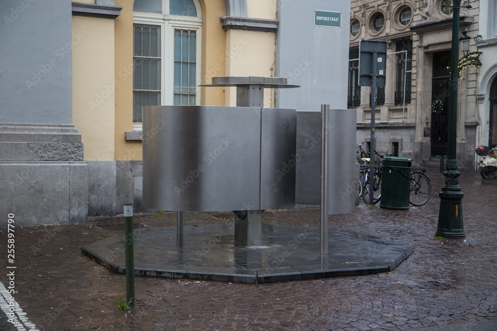 Public toilet in Bruges, Belgium Public toilet in Bruges, Belgium