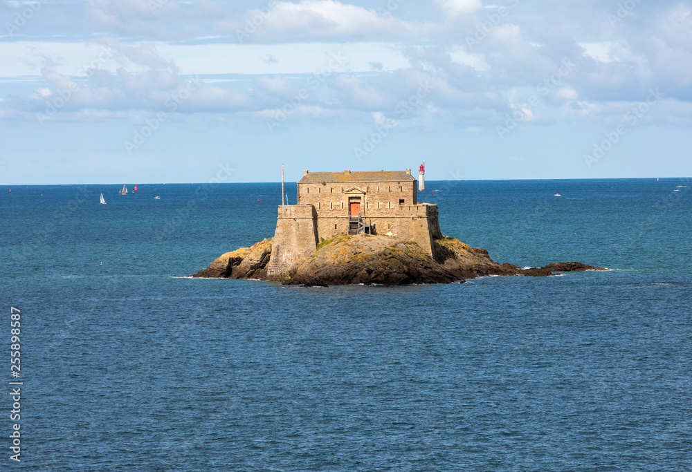  View Of Fort Du Petit Be in St Malo. Brittany, France